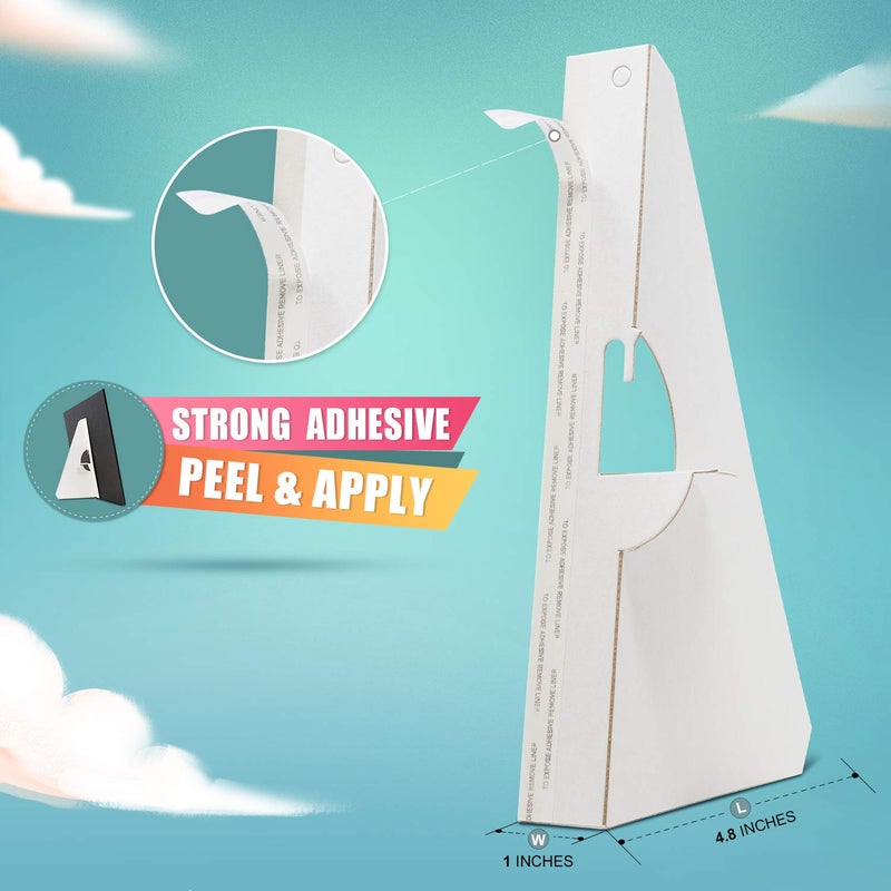 لينيكو حاملات صور ذاتية اللصق من لاينكو. جودة أرشيفية، متينة، سريعة وسهلة الاستخدام. جناح واحد 12 بوصة. تُستخدم للصور واللافتات والأعمال اليدوية. (عبوة من 25 قطعة). أبيض. - Image 3